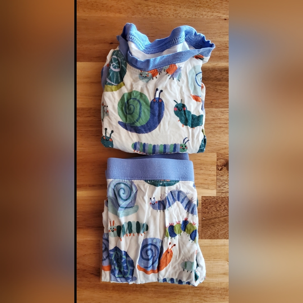 Little Sleepies Inchin Along Pajamas Size 2T - Picture 2 of 4
